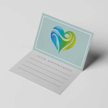 Folded Business Card 350gsm Uncoated